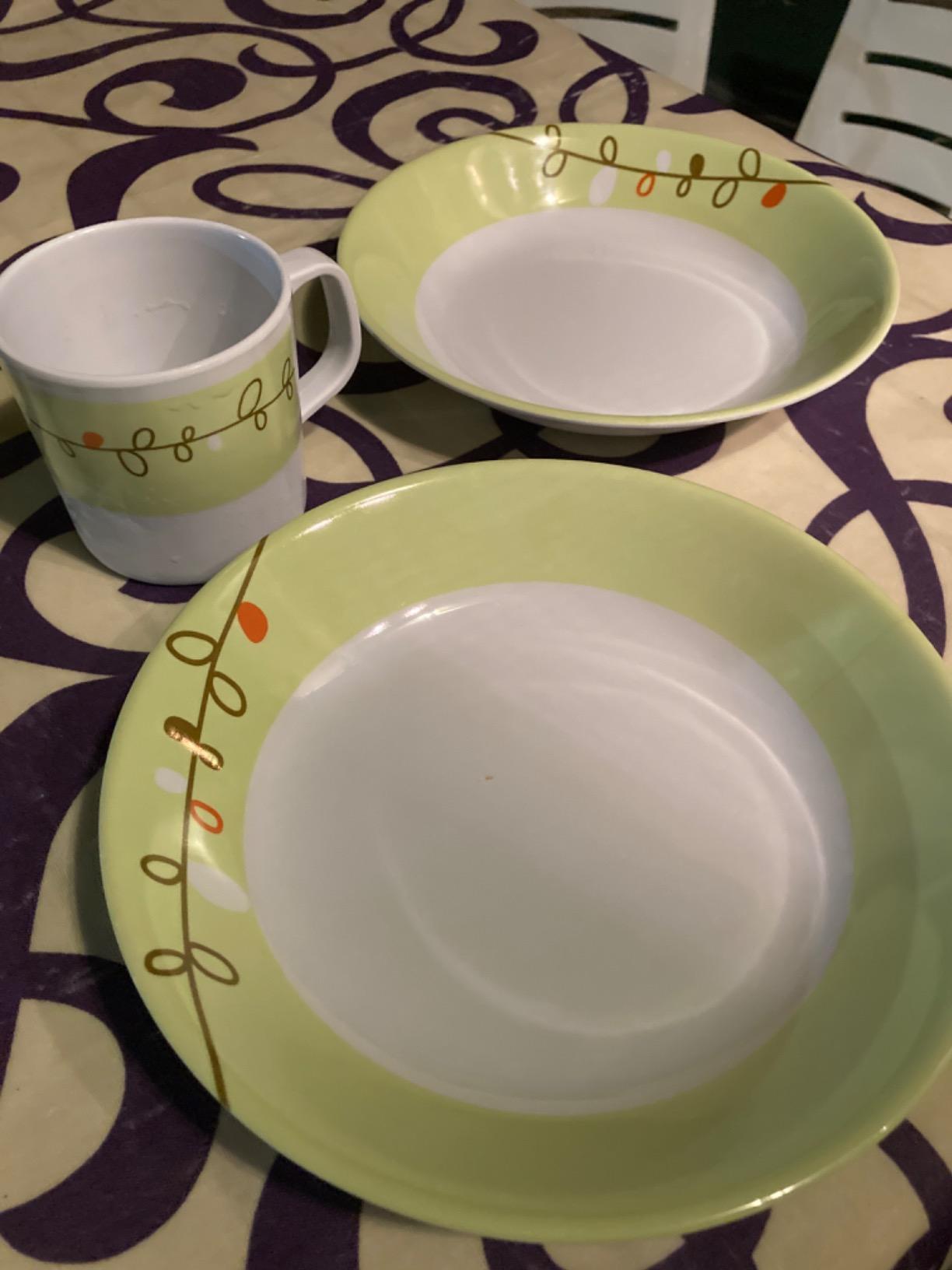 Brunner Esprit Set Stoviglie Melamina 16 Pezzi infrangibile