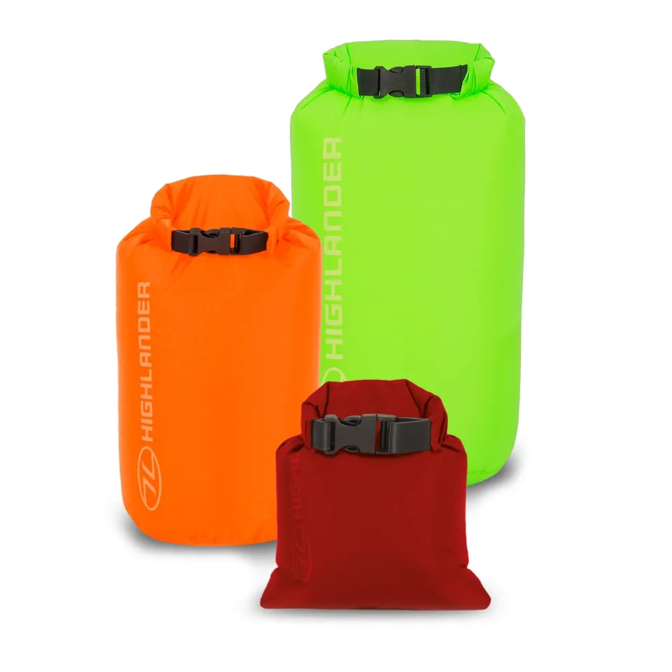 Highlander X-Lite set 3 sacche stagne 1L/4L/8L impermeabili
