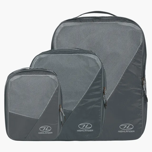 Highlander Compakta Packing Cubes Organizzatori Valigia Grigi