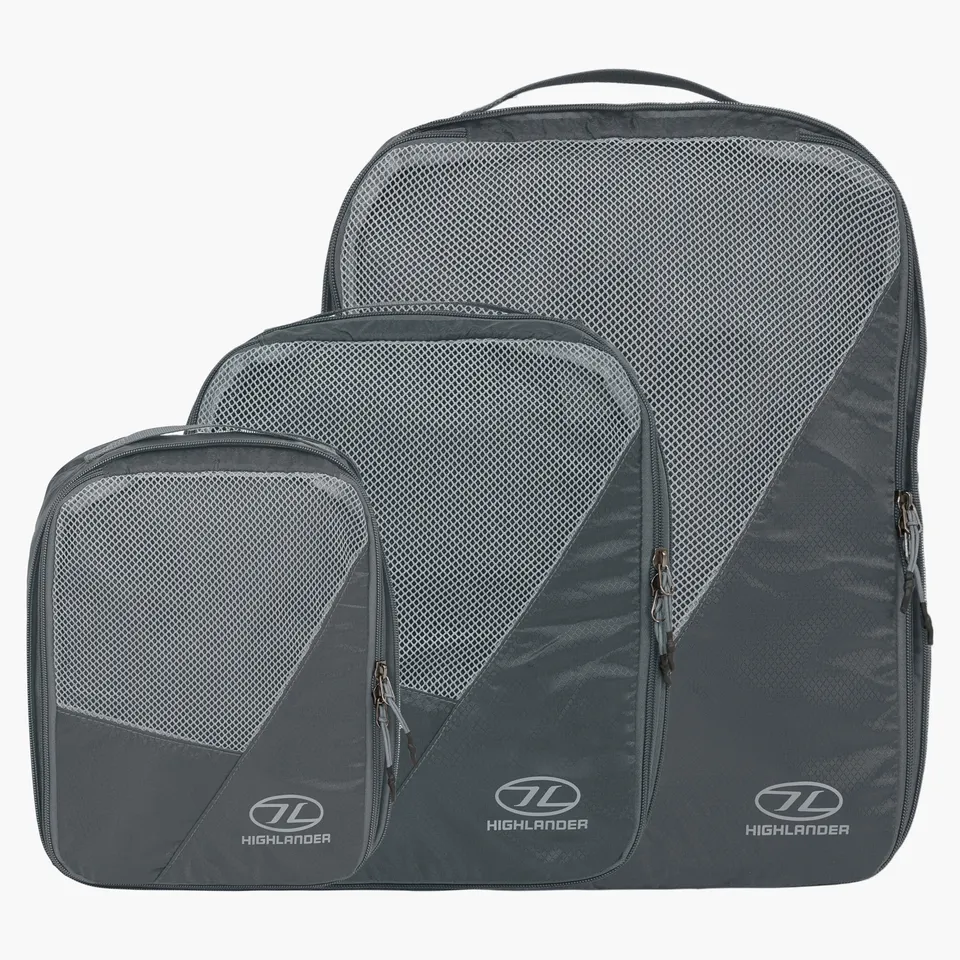 Highlander Compakta Packing Cubes Organizzatori Valigia Grigi