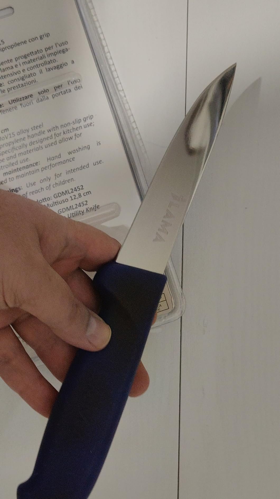 LAMA Multiuso 12,8 cm coltello cucina carne acciaio