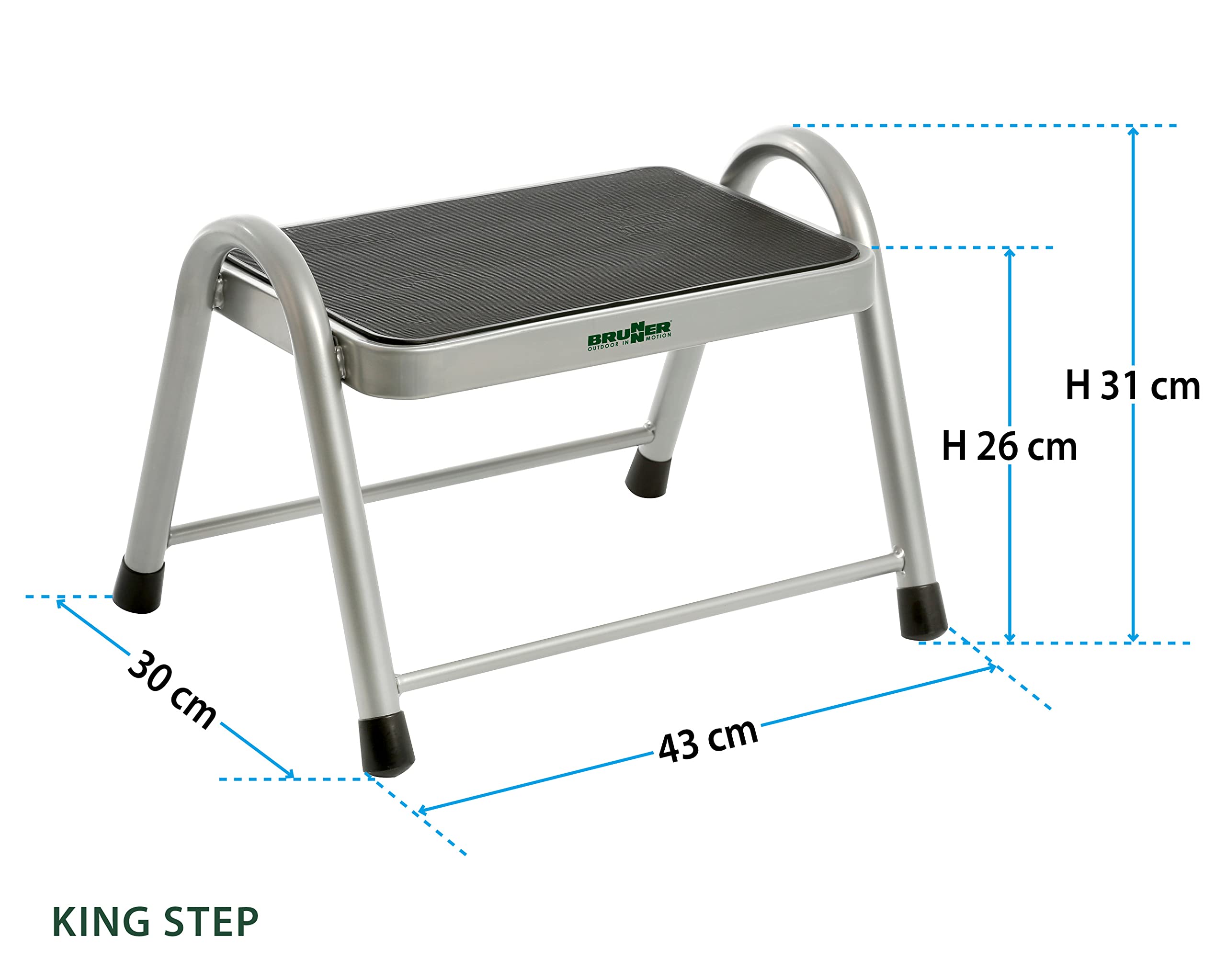 Brunner King Step Gradino Camper Acciaio 150 kg