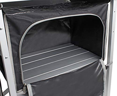 Brunner Snack Square mobile cucina campeggio nero pieghevole