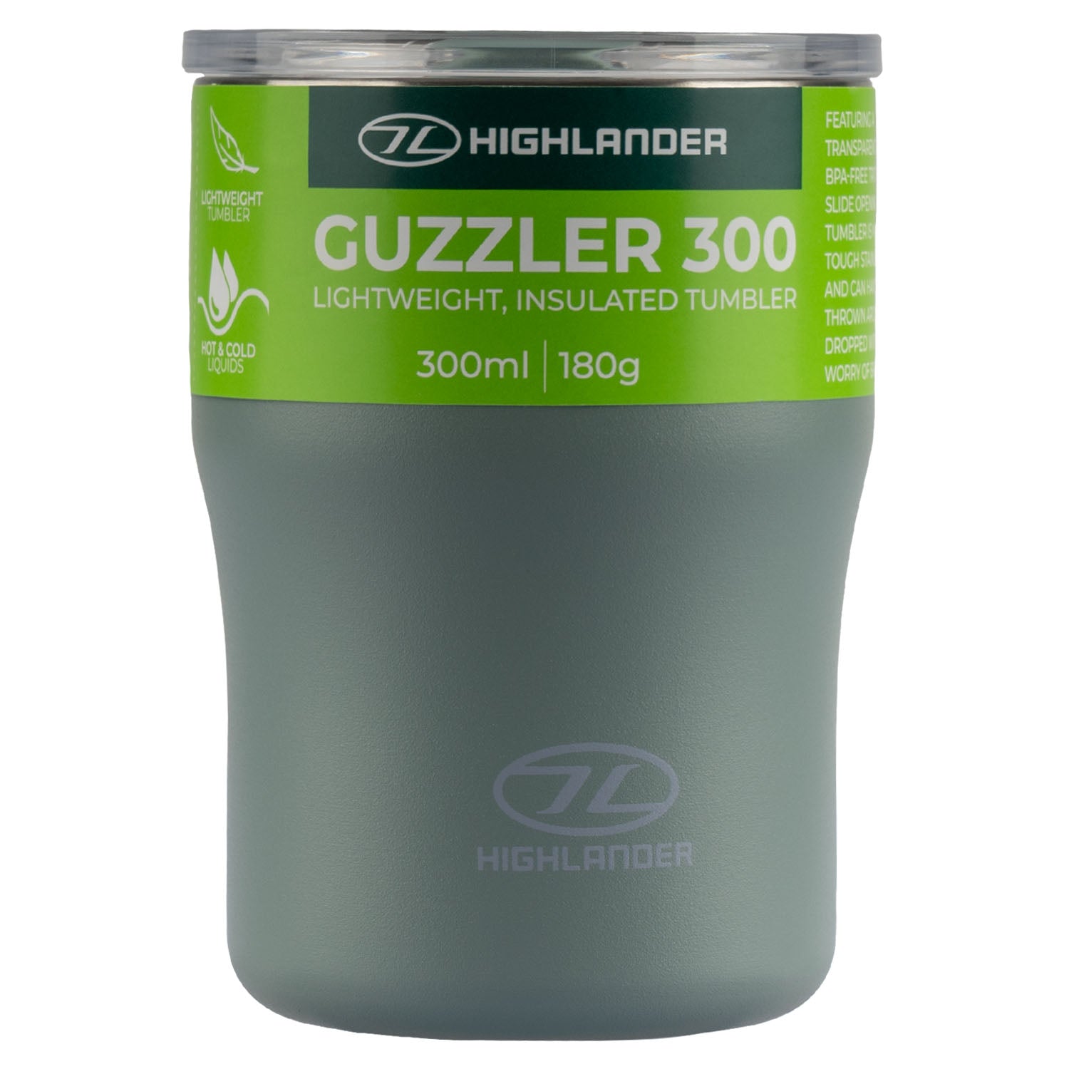 Highlander Guzzler 300 tazza termica acciaio isolata