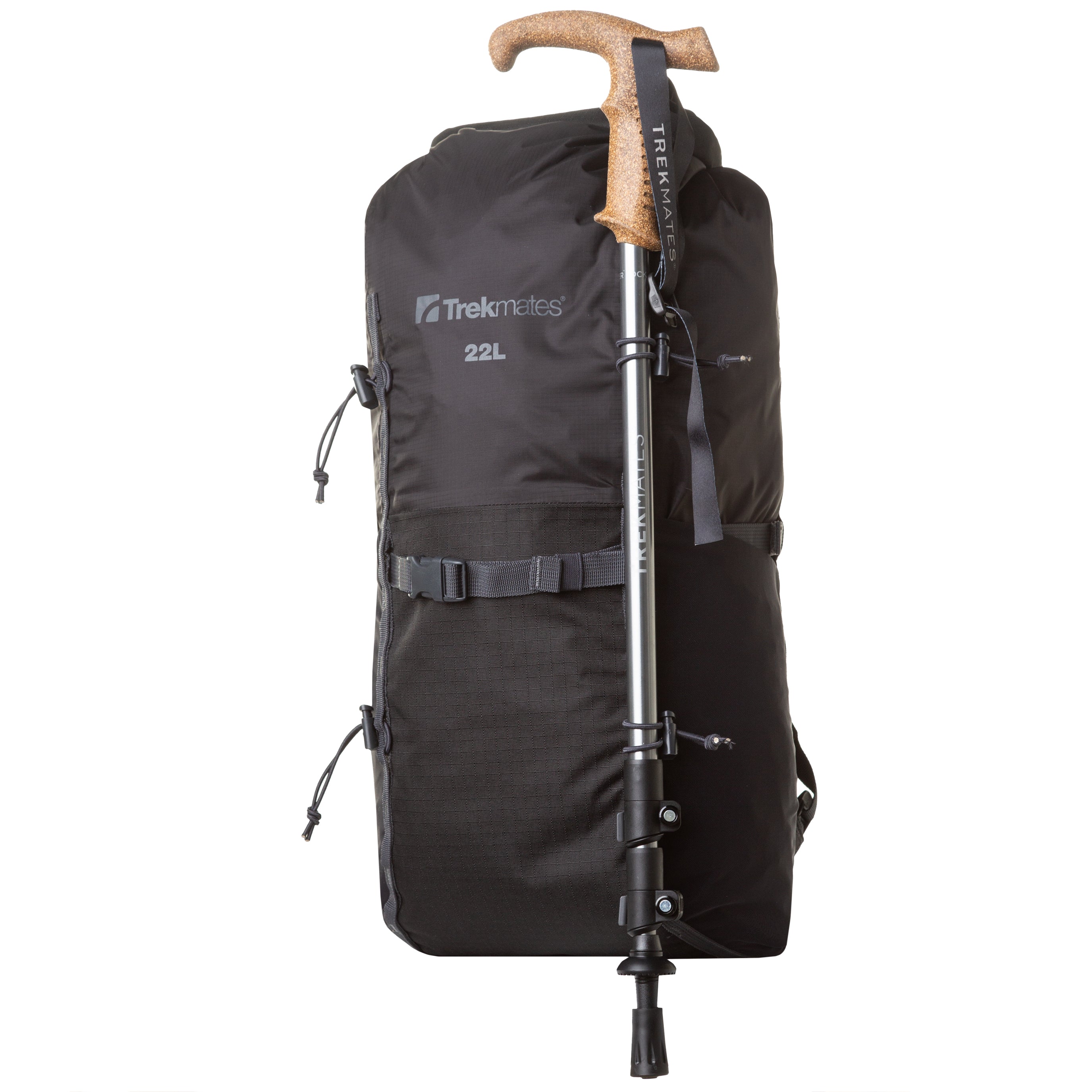 Trekmates Wanderer Lock bastoncino trekking Asphalt 140 cm singolo
