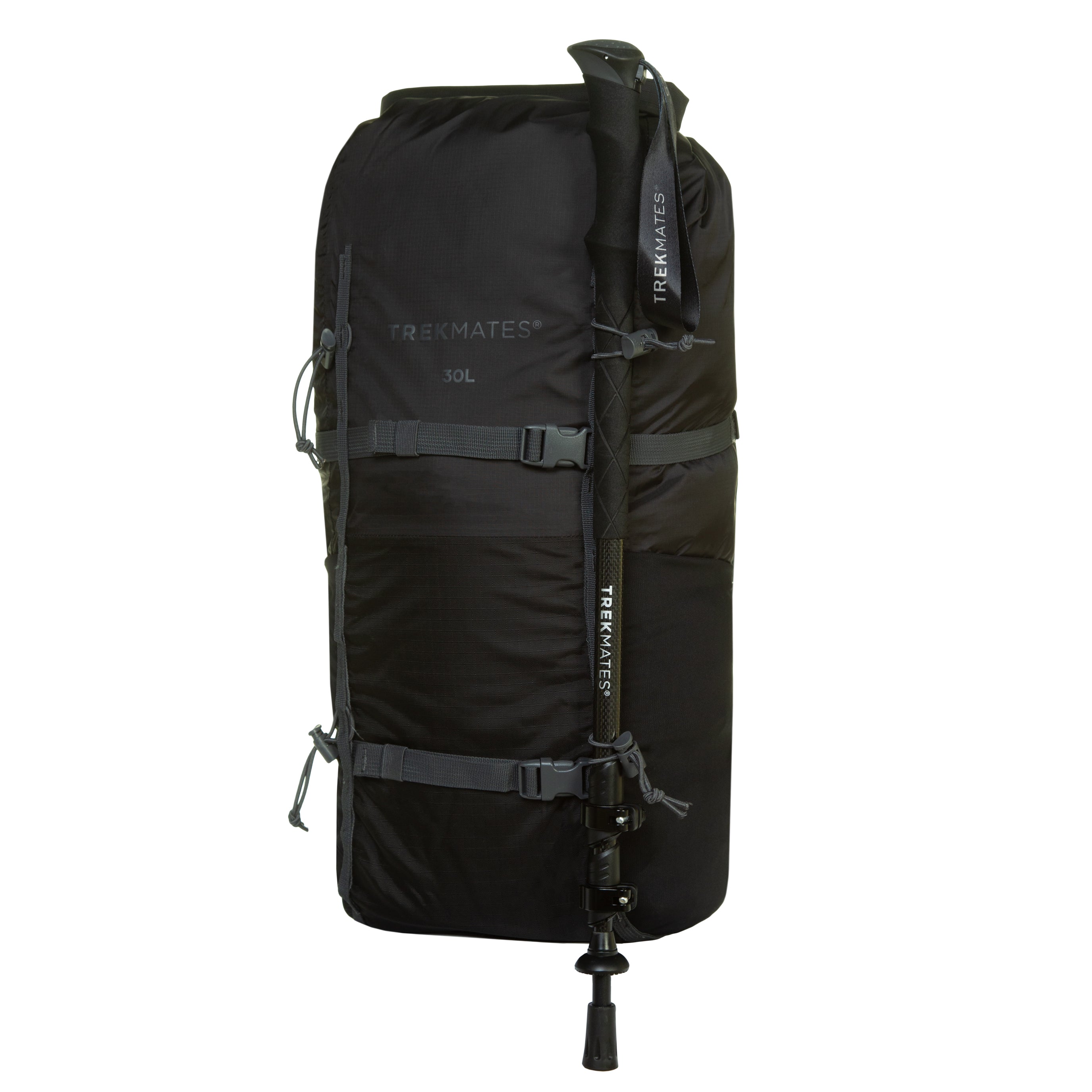 Trekmates Carbon Bastone Trekking Nero 135 cm