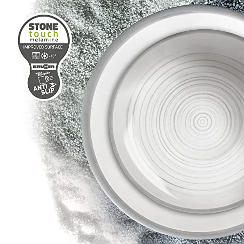Brunner Bellagio set stoviglie campeggio 8 pezzi antiscivolo