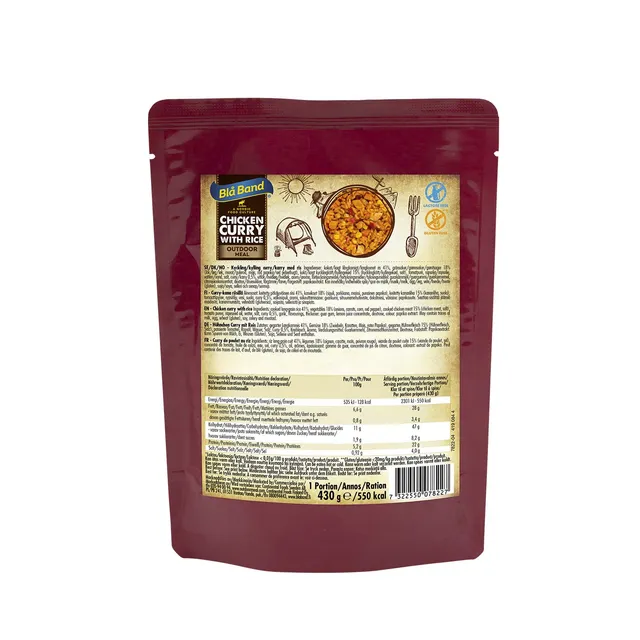 Blå Band Chicken Curry with Rice pasto pronto 430 g al pollo
