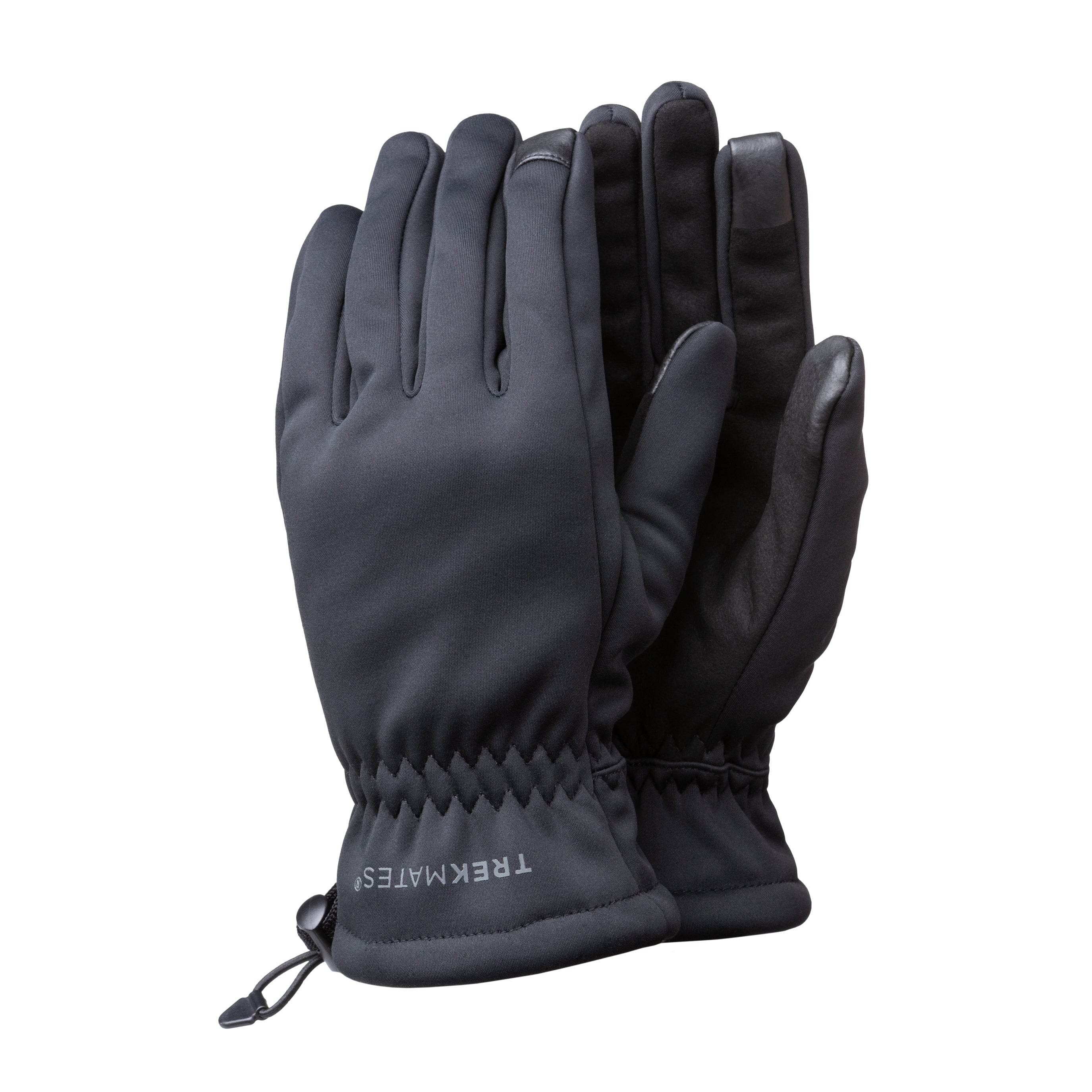 Trekmates Rigg Glove guanti antivento neri windproof