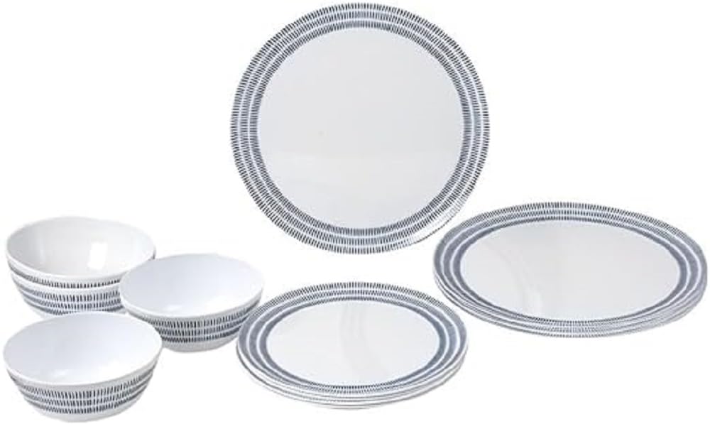 Brunner Midday Bluebay set piatti melamina 12 pezzi 4 persone