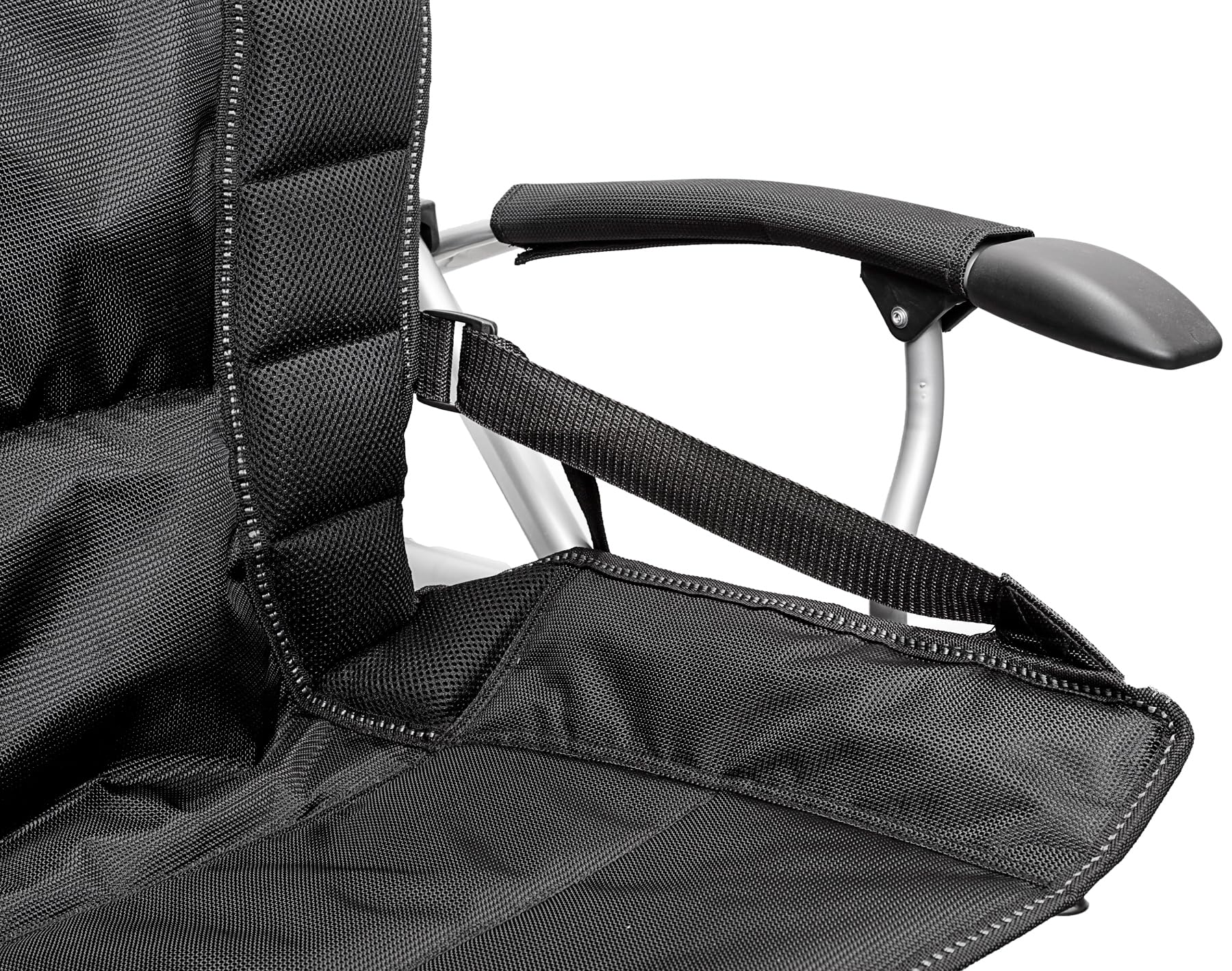 Brunner Raptor XL sedia campeggio nero grigio 150 kg