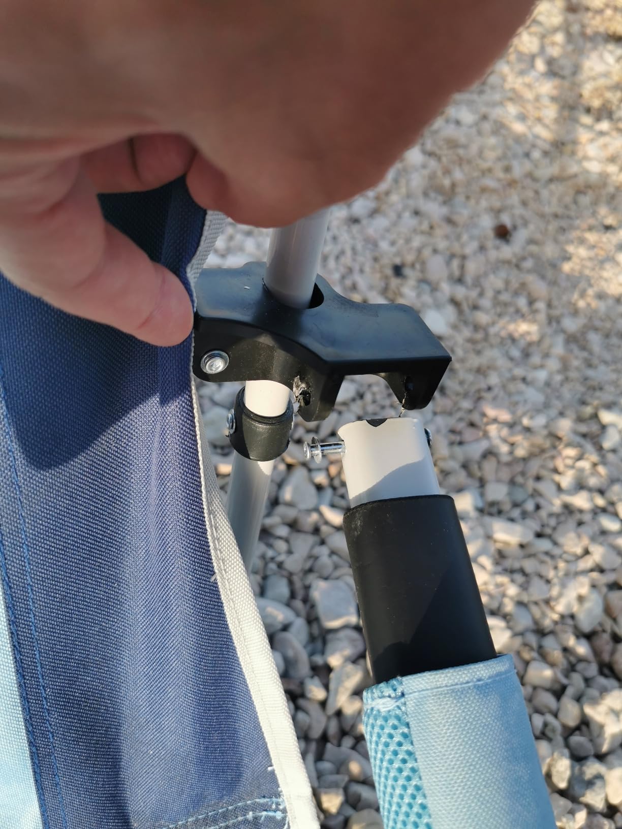 Brunner Bula sedia spiaggina blu azzurro portata 102 kg