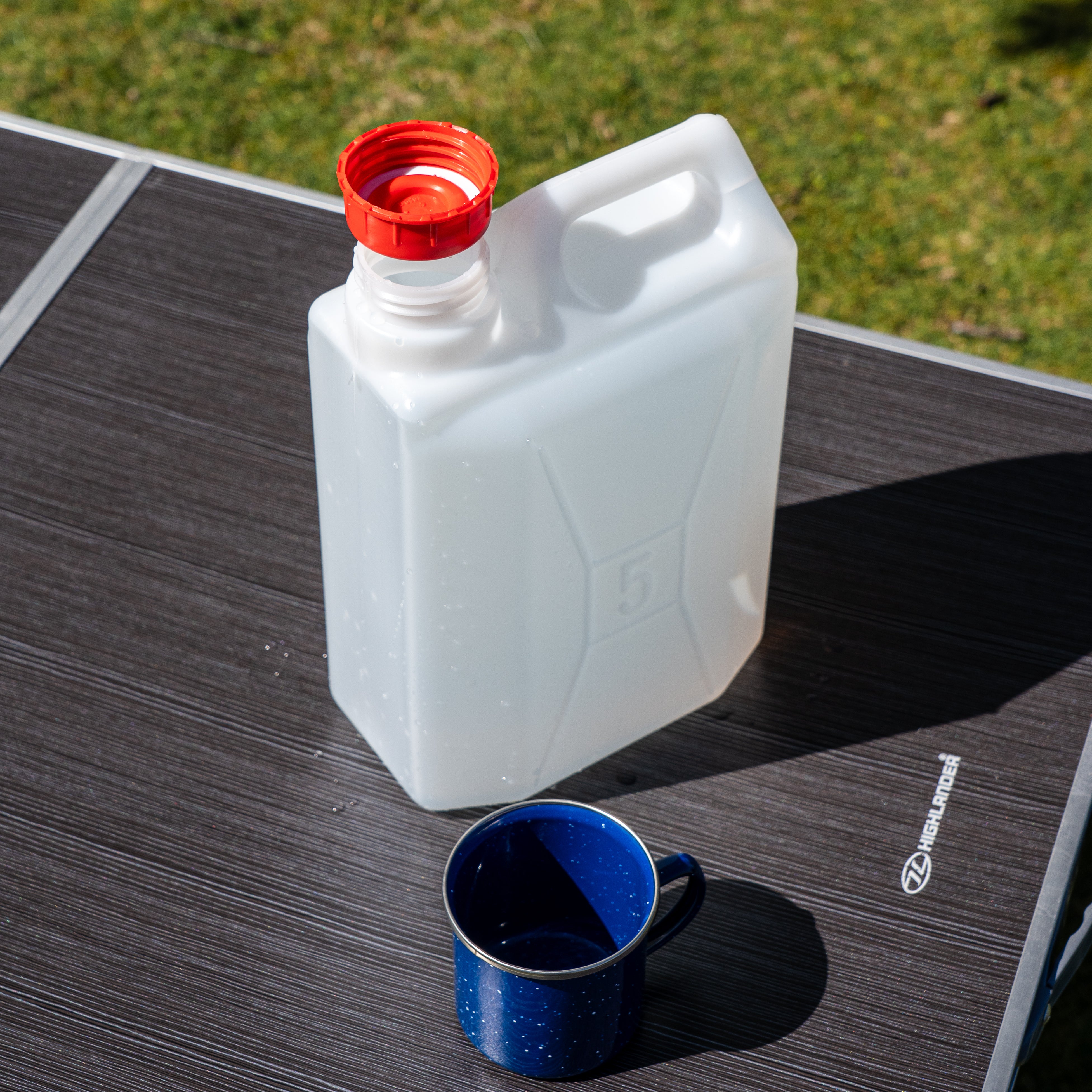 Highlander Jerry Can tanica acqua blu 5 litri