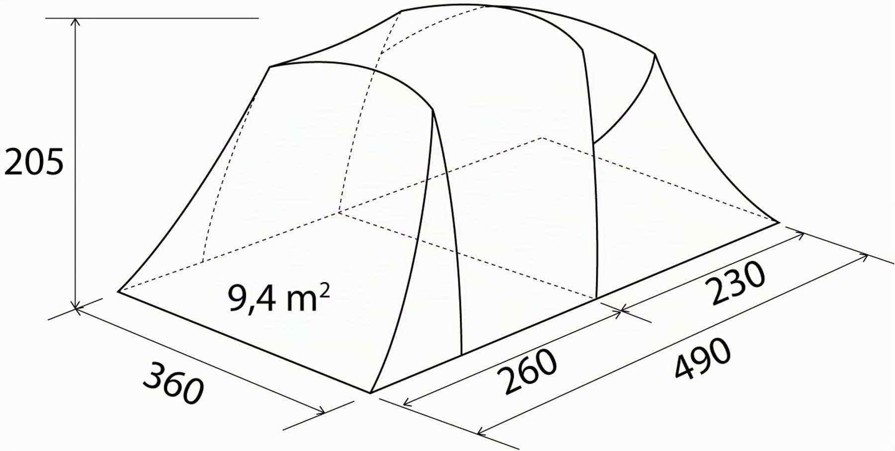 Brunner Kalynda 5 tenda familiare 5 posti con veranda