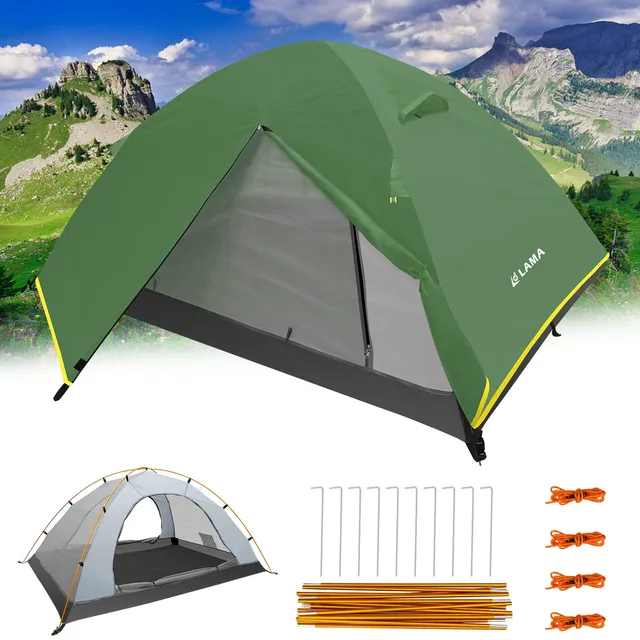 LAMA tenda campeggio 2 persone impermeabile 3000mm
