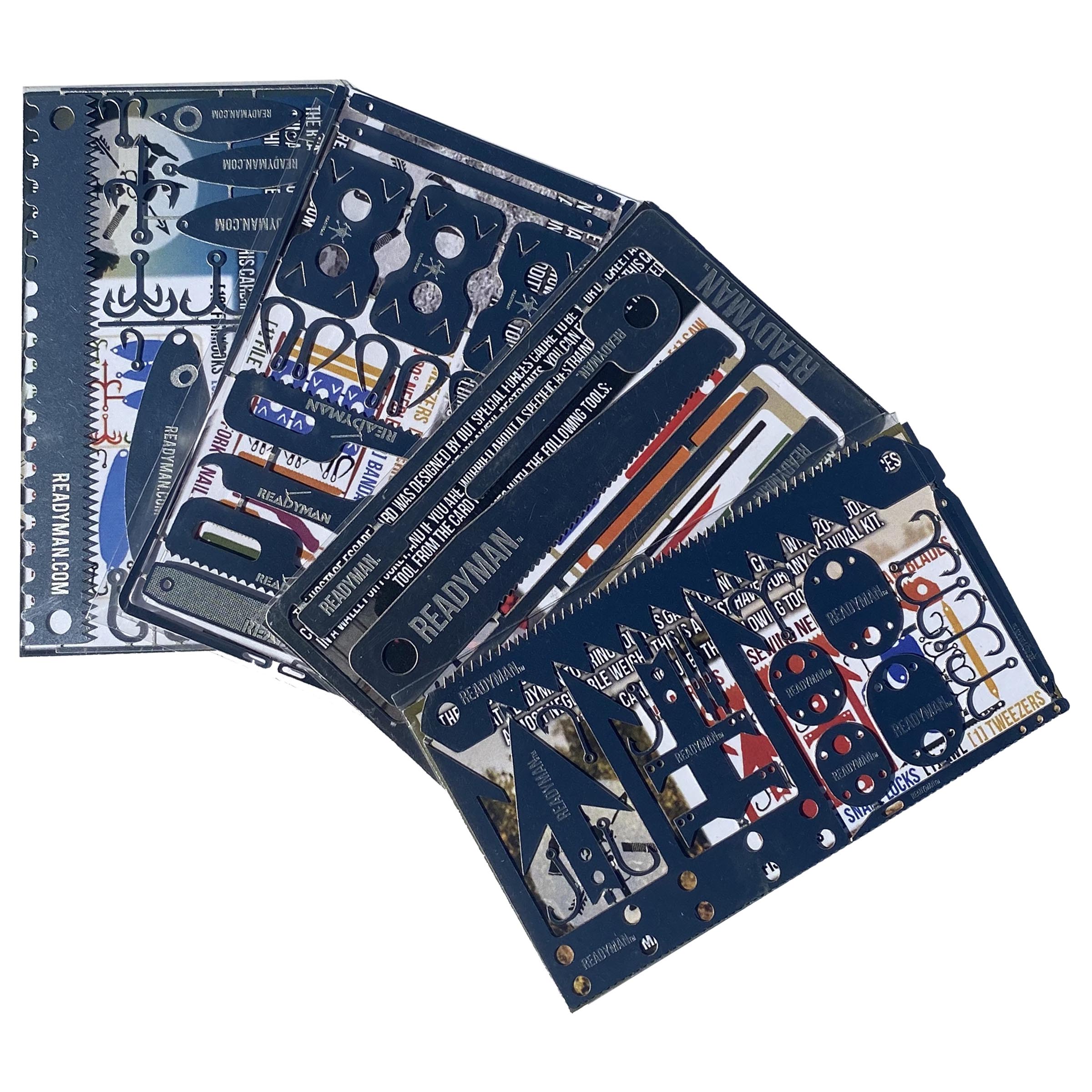 Readyman Total Survival Kit carte sopravvivenza 4 pezzi
