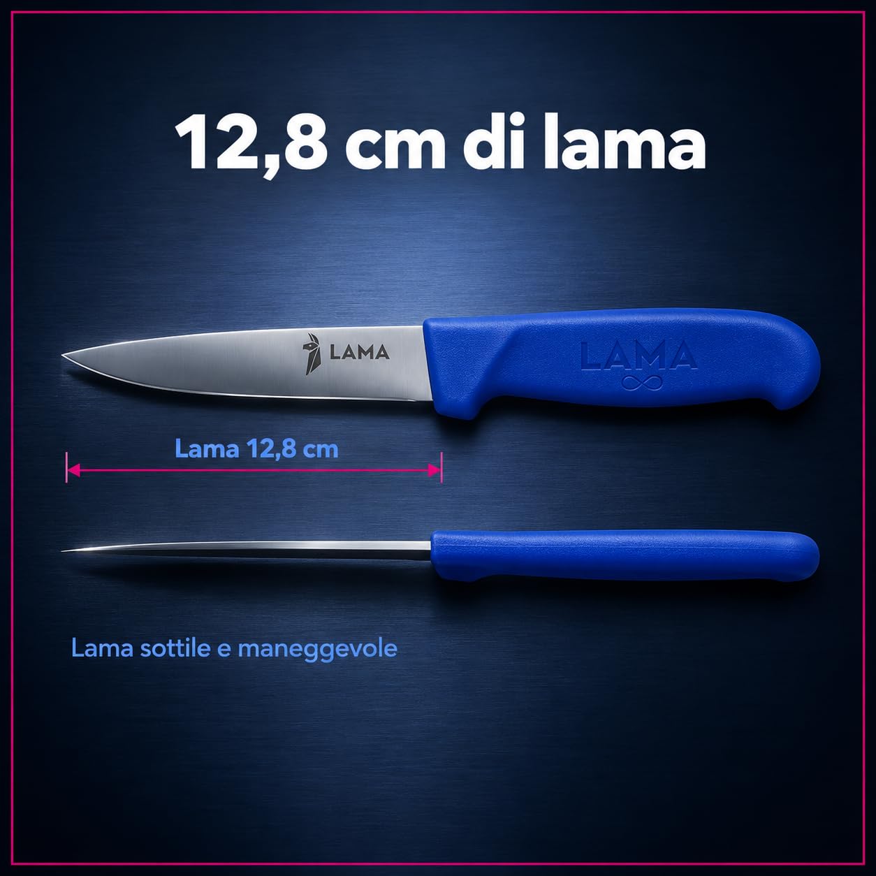 LAMA Multiuso 12,8 cm coltello cucina carne acciaio