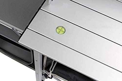 Brunner Snack Square mobile cucina campeggio nero pieghevole