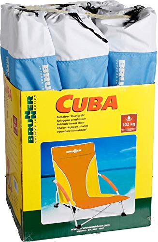 Brunner Cuba 0404147N.C85 spiaggina giallo arancione pieghevole