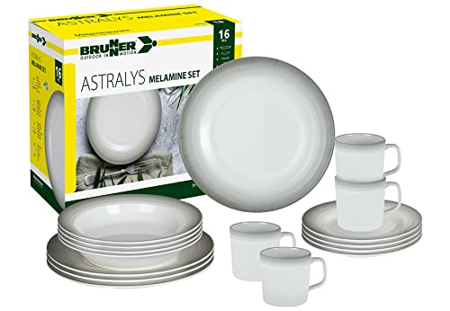 Brunner Astralys 0830160N.C5S set piatti melamina 16 pz