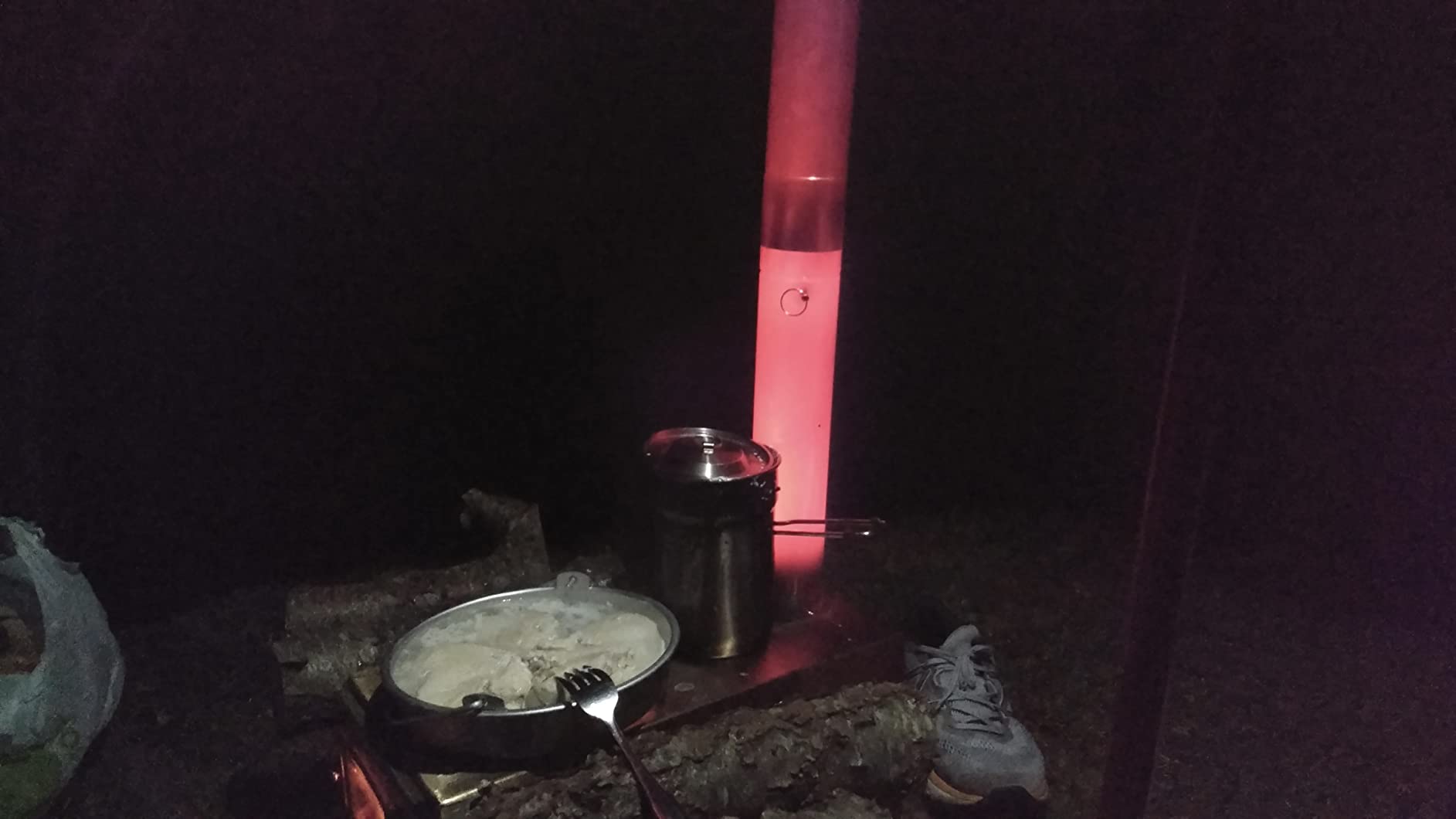 LAMA Stufa Tenda a Legna Nera Portatile Acciaio