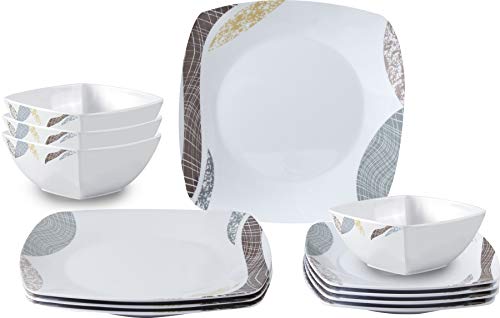 Brunner Khadi set piatti campeggio 12 pezzi antiscivolo