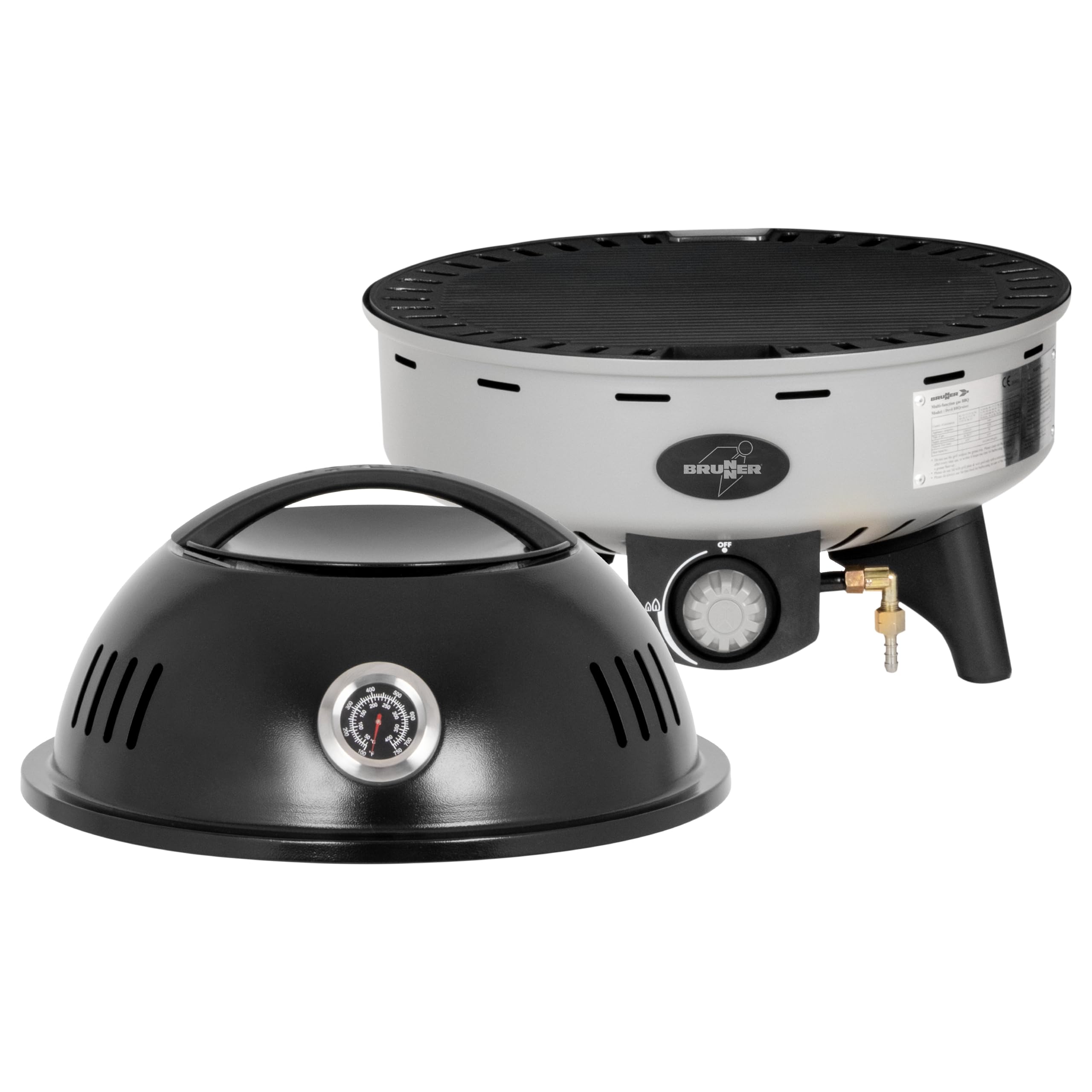 Brunner BBQRuiser LT barbecue gas portatile 30 mbar con termometro