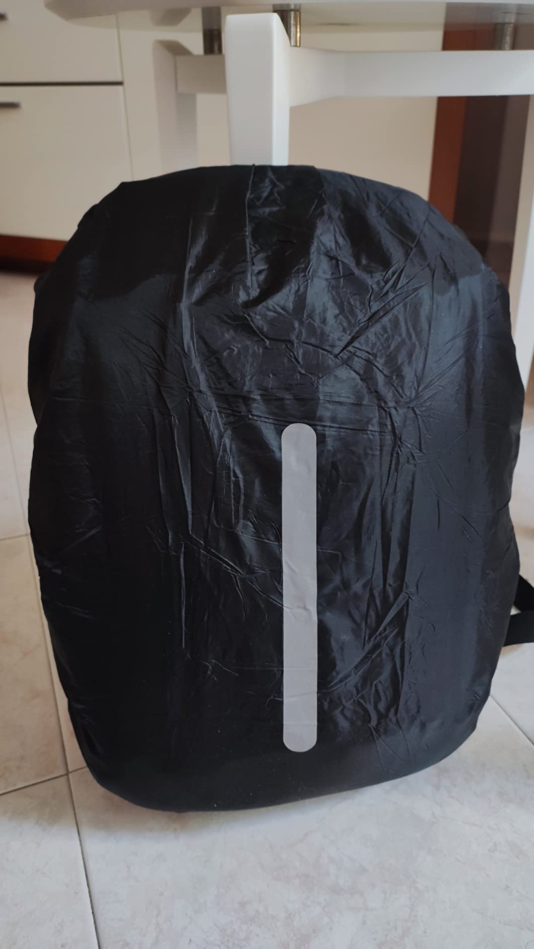 LAMA Coprizaino Antipioggia L 41-55L Nero Blu nylon