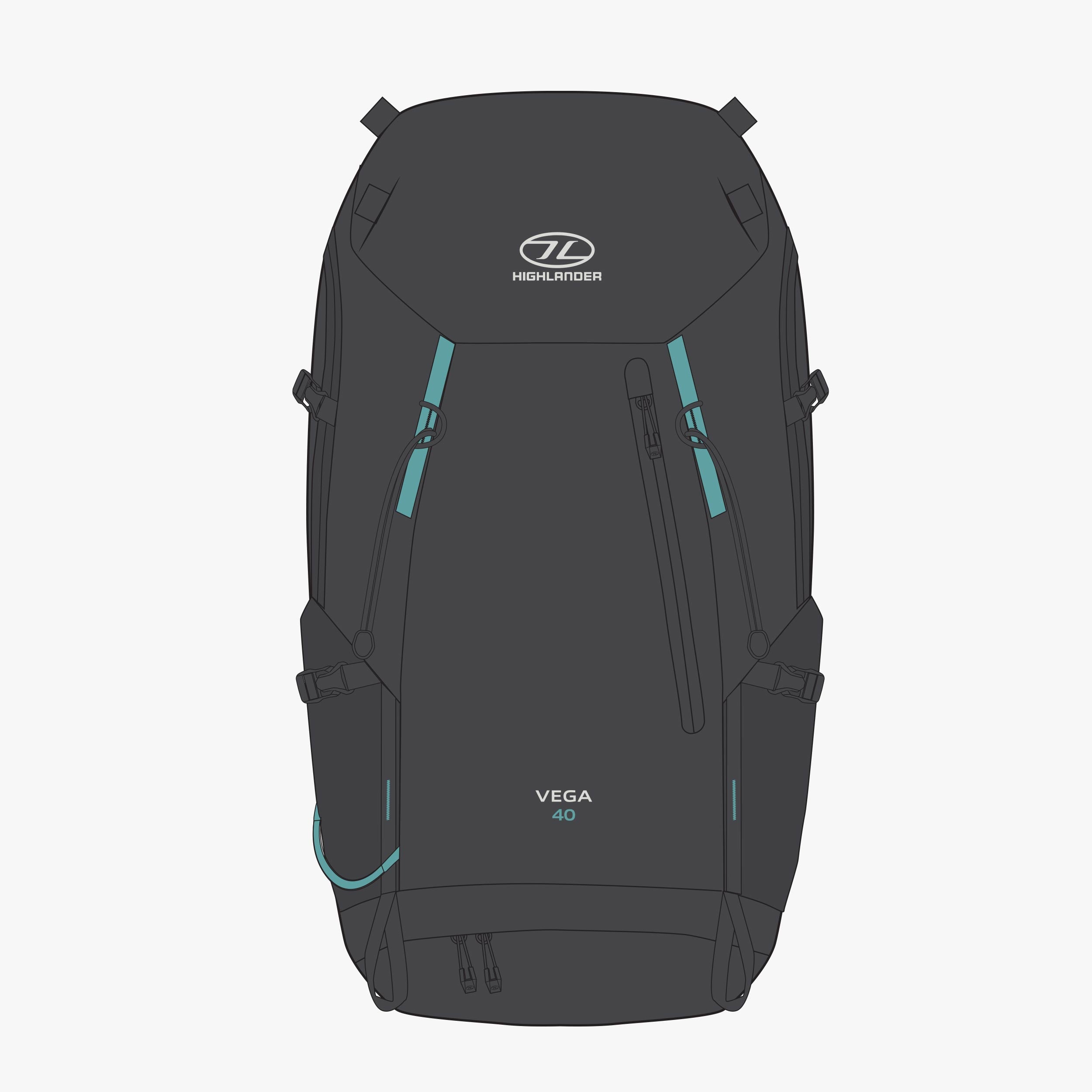 Highlander Vega zaino trekking donna 40 litri