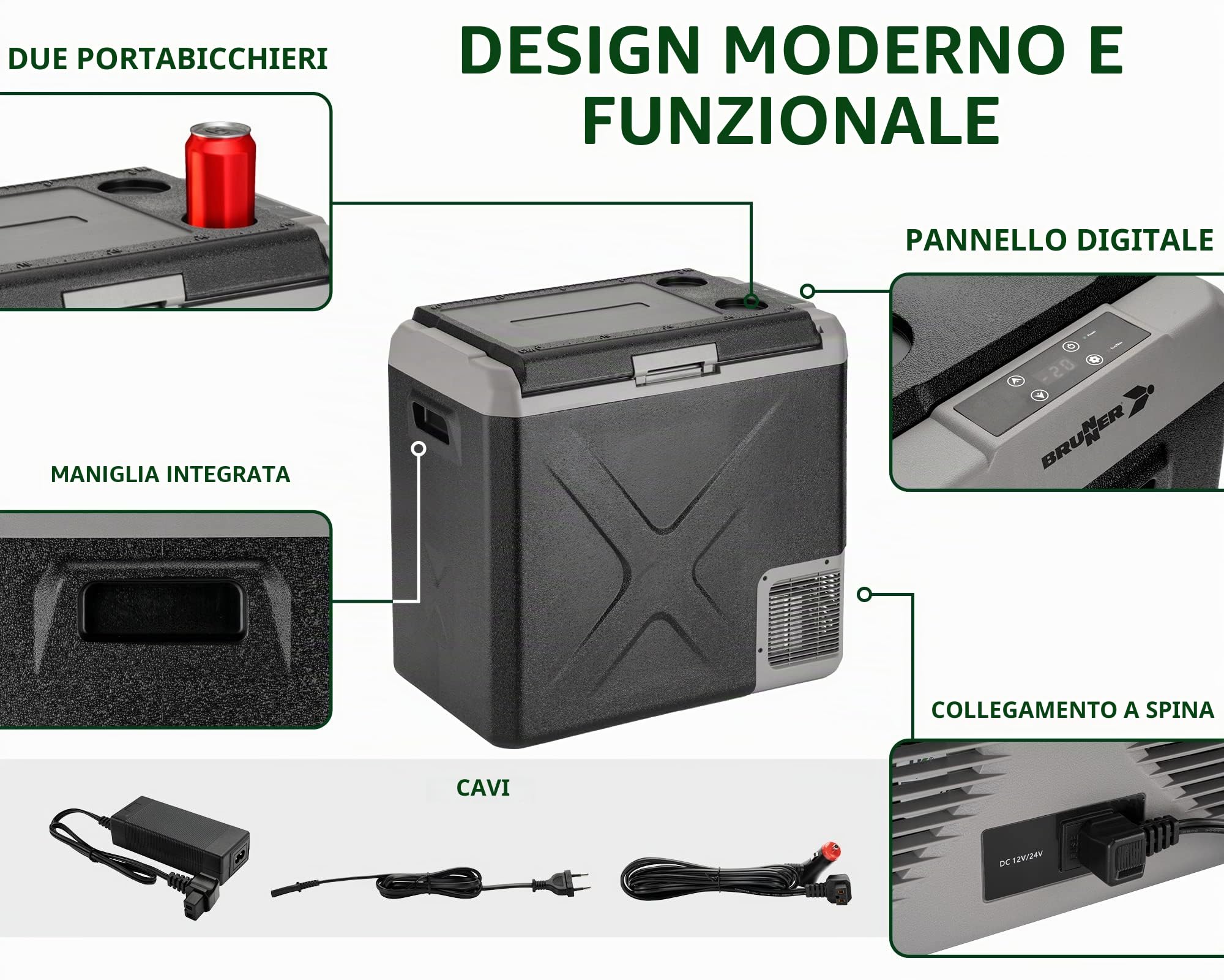 Brunner Polarys Freeze Sz 50 frigo portatile 50L -20°C