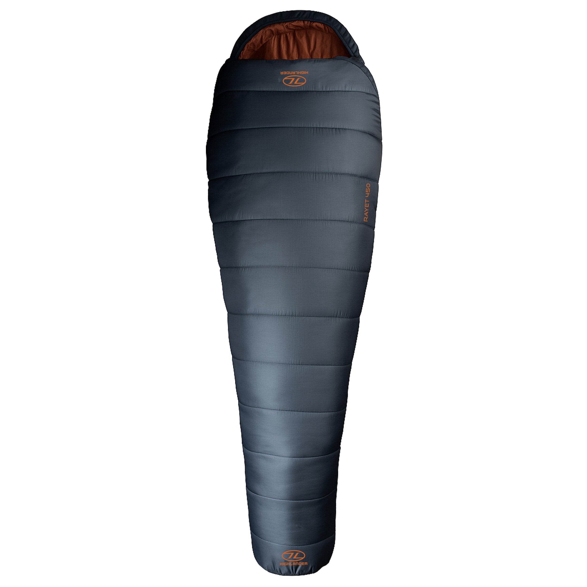 Highlander Rayet 450 sacco a pelo mummia grigio scuro 3-4 stagioni