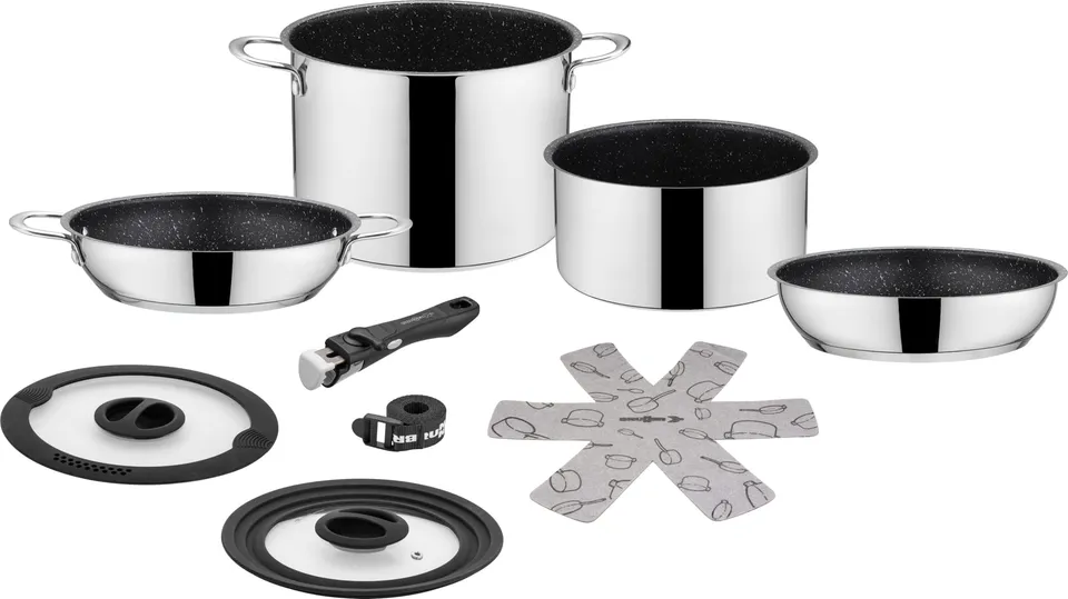 Brunner Academy NG 7+1 set pentole acciaio 22 cm gas