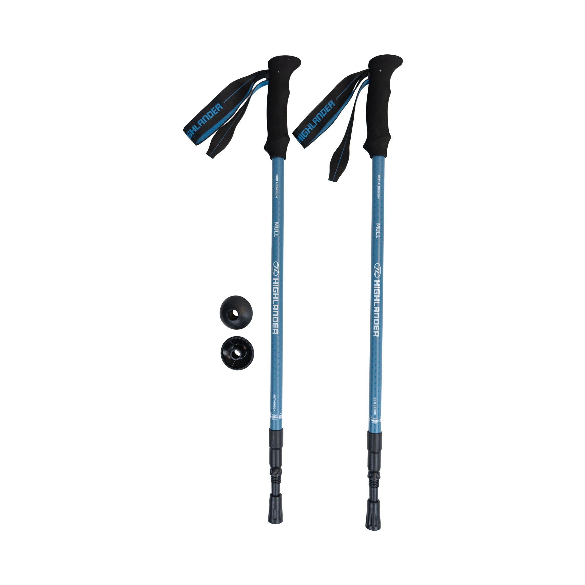 Highlander Mull bastoncini trekking alluminio set 2 pezzi