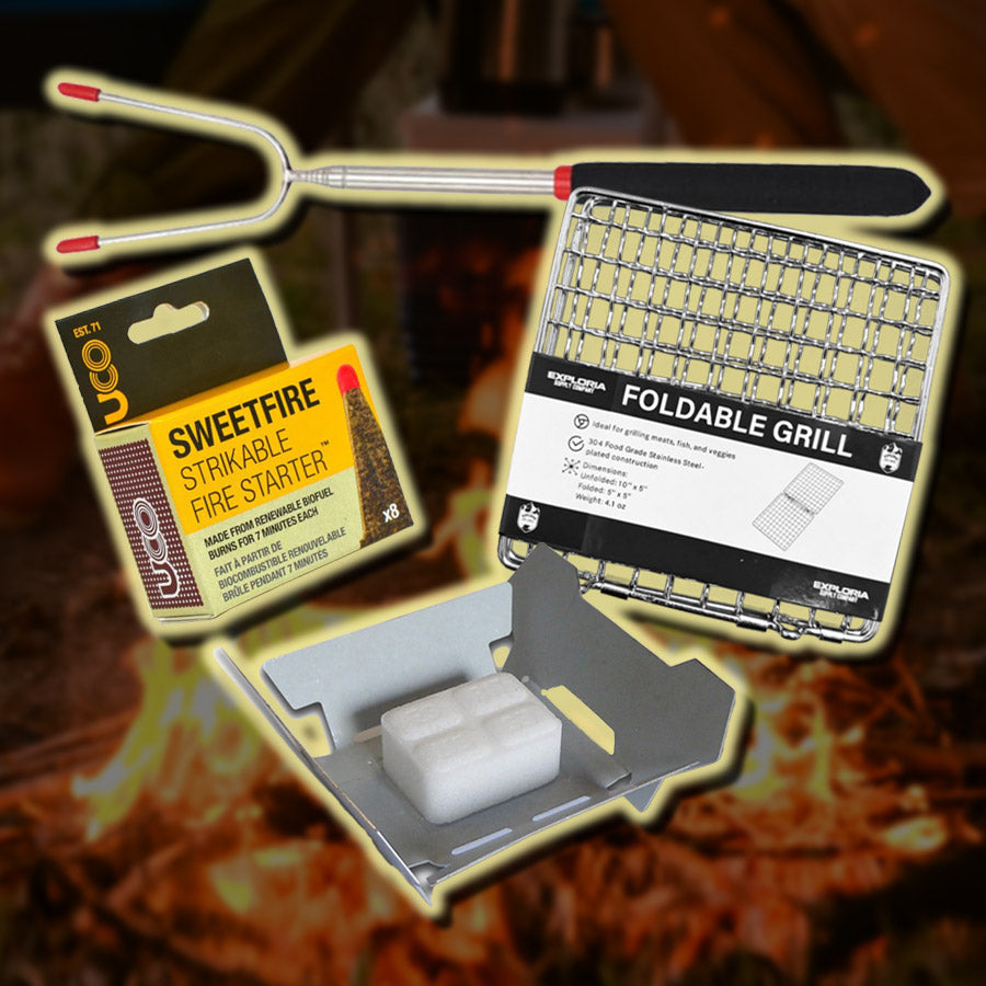 Readyman Campfire Grill Pack kit grill campeggio pieghevole