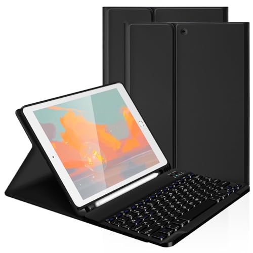 LAMA custodia tastiera iPad 9,7" bluetooth rimovibile nera