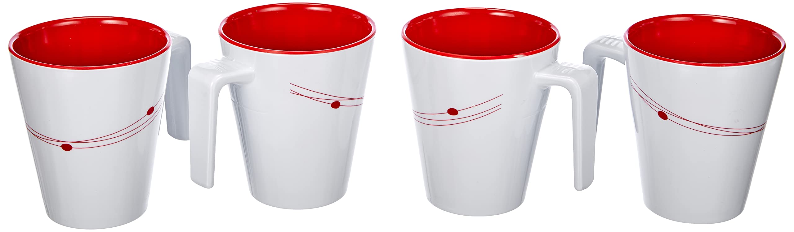 Brunner Cosmic set melamina 16 pezzi rosso infrangibile