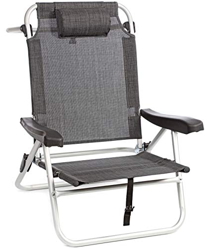 Brunner Siren 0404152N sedia da spiaggia grigia reclinabile