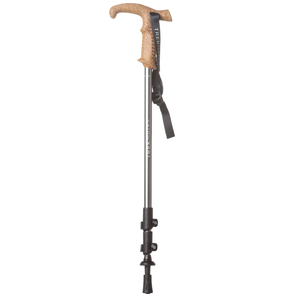 Trekmates Wanderer Lock bastoncino trekking Asphalt 140 cm singolo