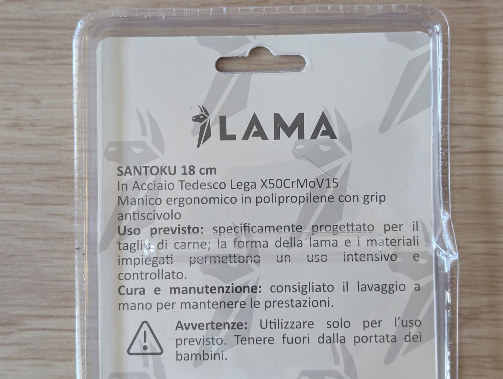 Lama Indaco 18 cm coltello santoku giapponese acciaio