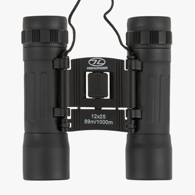 Highlander Pocket Birdwatcher Binocolo 12x25 Nero 175 g
