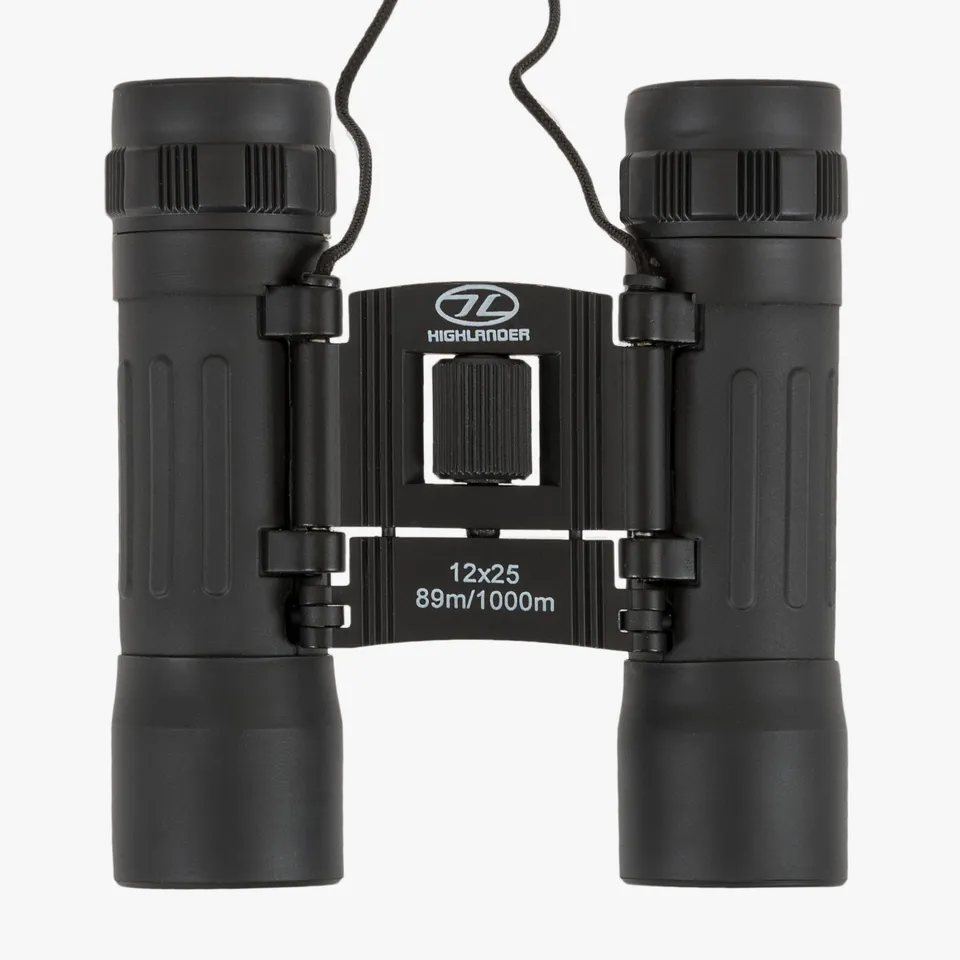 Highlander Pocket Birdwatcher Binocolo 12x25 Nero 175 g