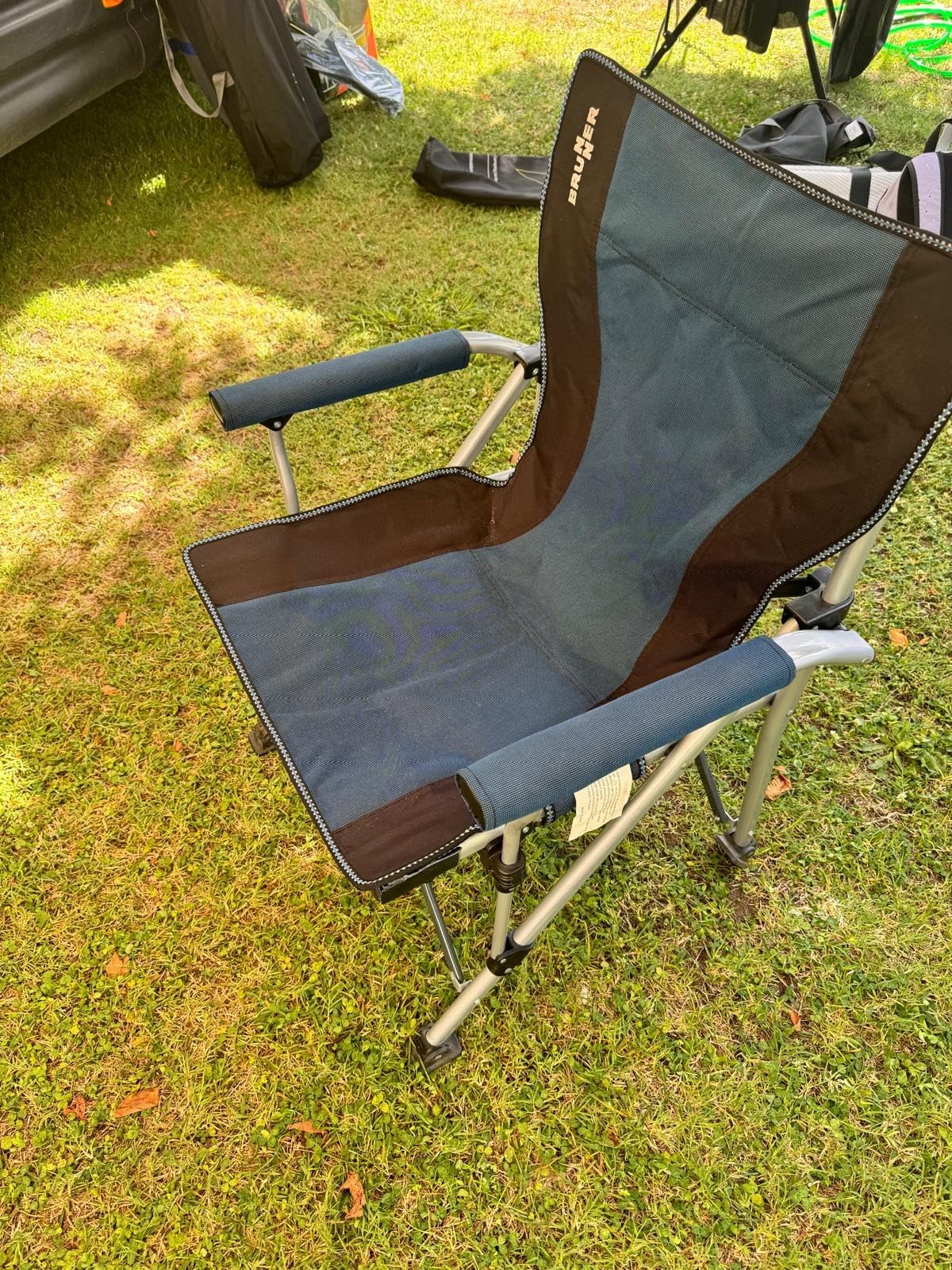 Brunner Raptor Classic sedia campeggio verde grigio 110 kg