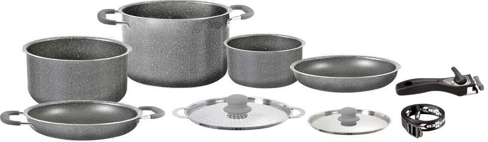 Brunner Gourmet 8+1 Ø20 Set Pentole Campeggio Alluminio