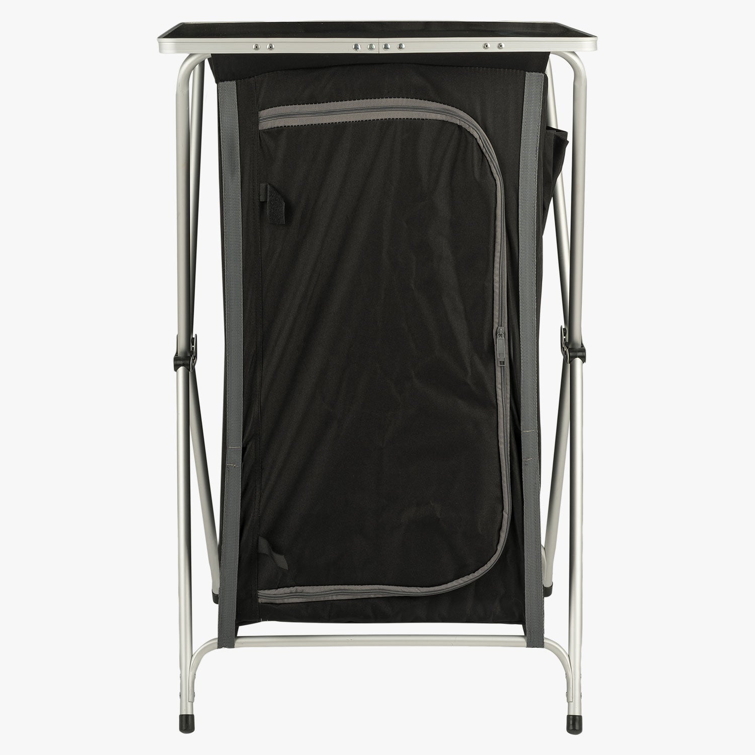 Highlander mobiletto campeggio pieghevole 3 ripiani grigio