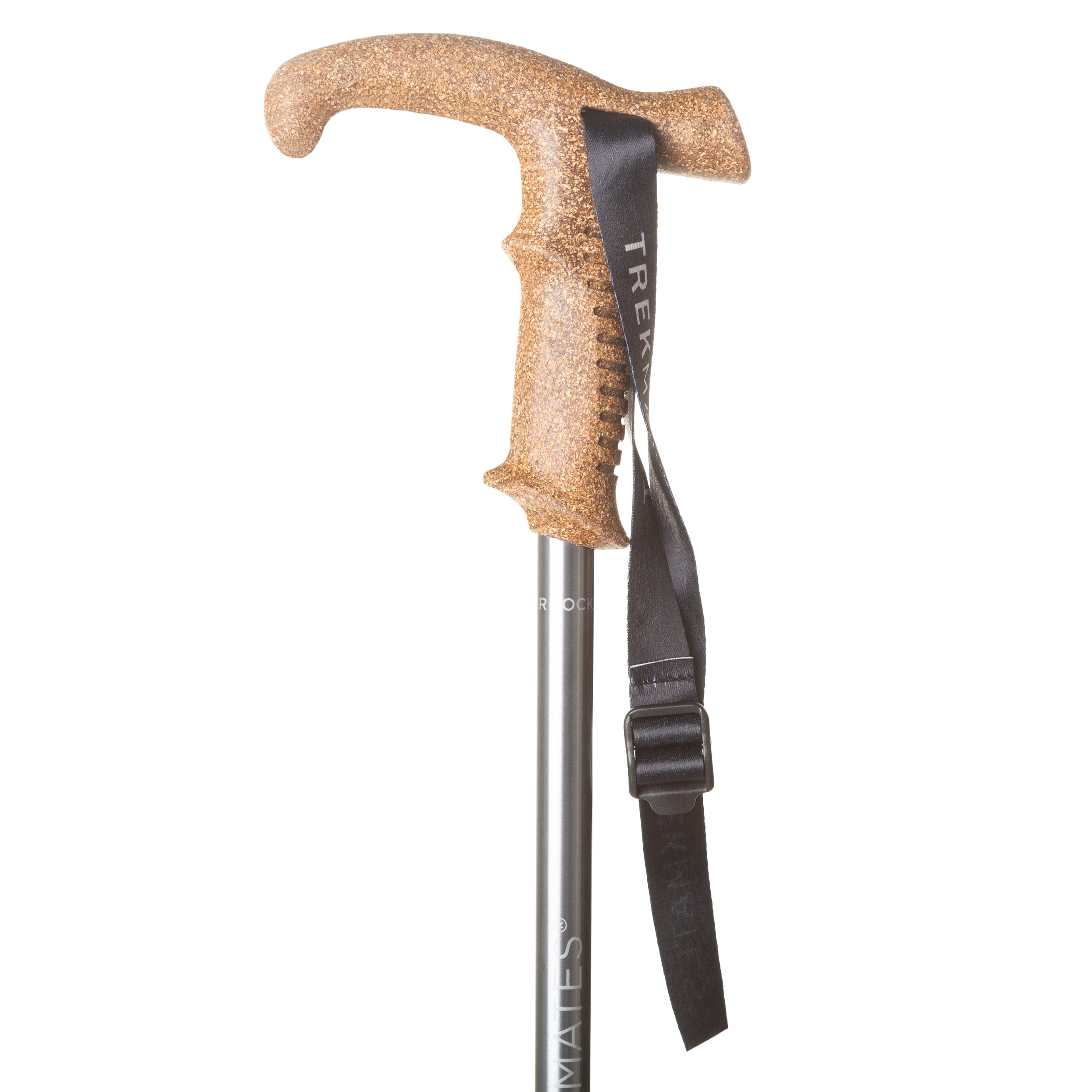 Trekmates Wanderer Lock bastoncino trekking Asphalt 140 cm singolo