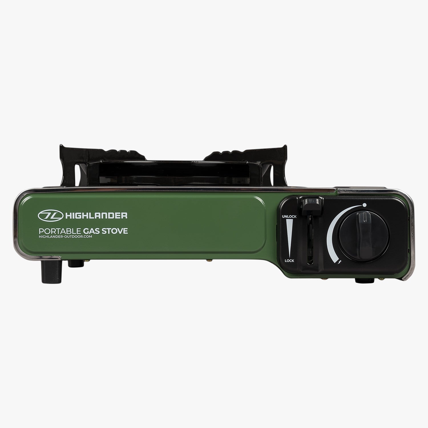 Highlander Fornello Gas Portatile verde con valigetta