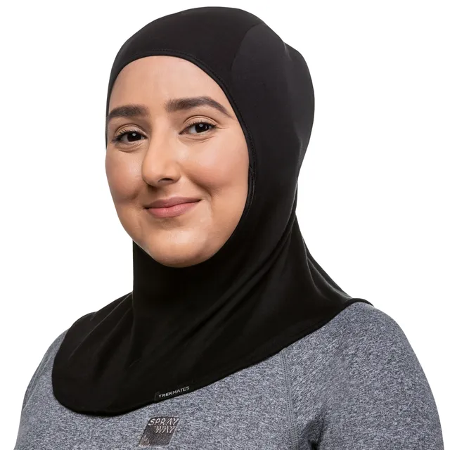 Trekmates Silk Hijab Liner sottovelo seta nero termico