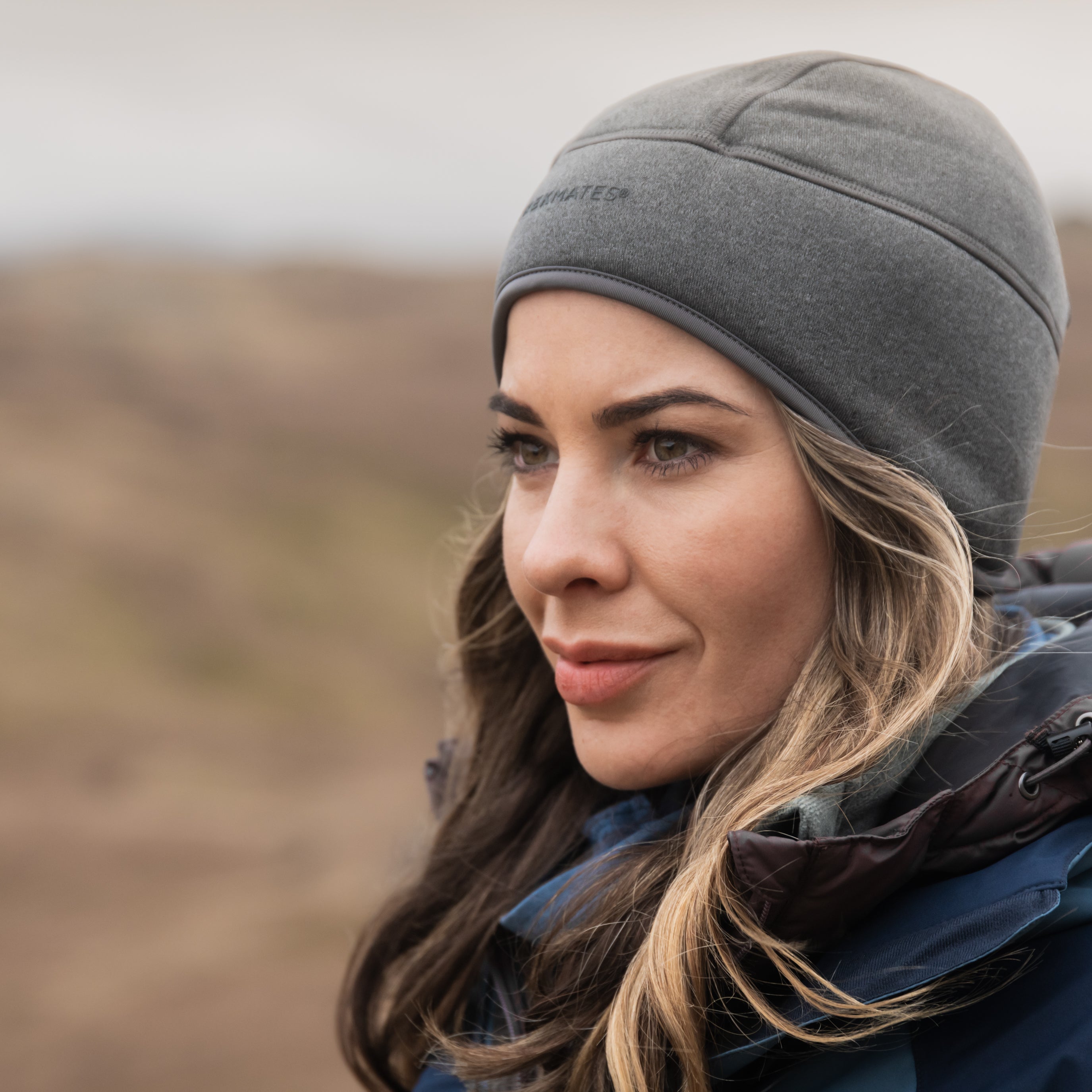 Trekmates Strath Beanie berretto pile grigio stretch