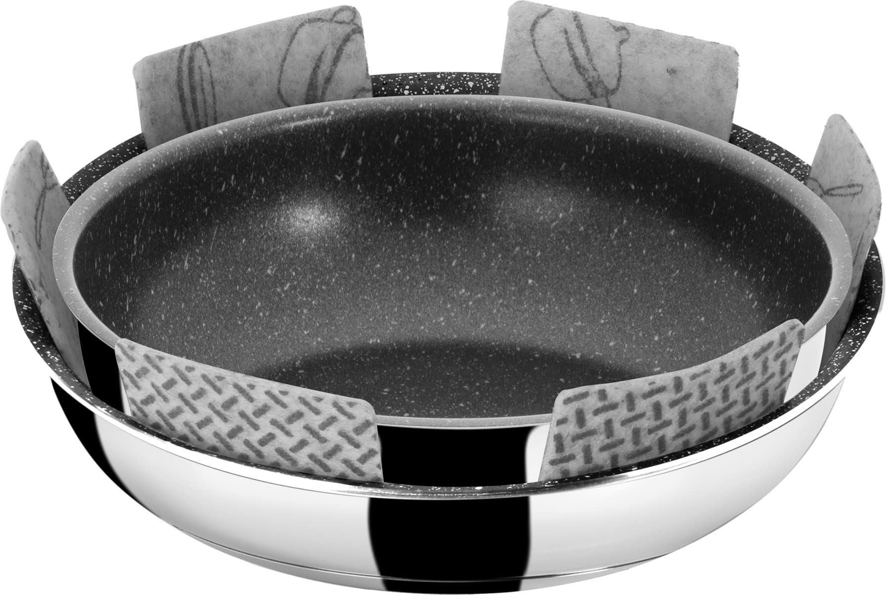 Brunner Academy Double Pan 22/20 set padelle inox per gas