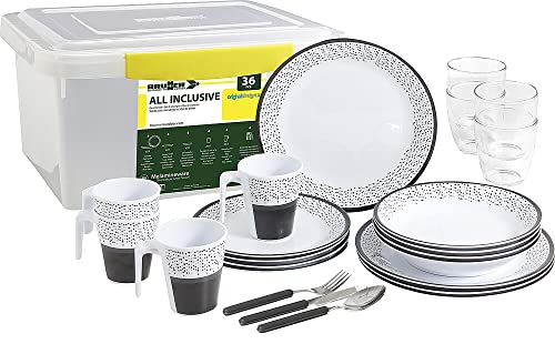 Brunner Pralin set piatti melamina 36 pezzi antiscivolo